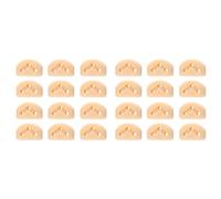 Wzxksoac 24 Piezas de Rodillos de Guitarra Clásica, árboles de Cuerda, Guías de Retención, Bloqueos de Cuerda de Guitarra, Abrazadera de Bloque de Tuerca, Albaricoque