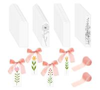 Wzxksoac 24 Uds. Marcapáginas de Acrílico Transparente en, Marcapáginas de Acrílico Transparente, Etiquetas Acrílicas, Marcapáginas DIY, Accesorios para Libros