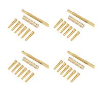 Wzxksoac 24pzs Nuez Sillin Perno de Puente de Guitarra de Laton Piezas de Repuesto para Guitarra Acustica