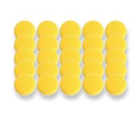 Wzxksoac 25 Esponjas de Arcilla de 3 Pulgadas, Esponjas de Pintura, Esponjas de CeráMica para Arcilla, Esponja Redonda, Esponjas de Arcilla para CeráMica