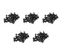 Wzxksoac 250X Guitarra Bajo Tornillos Piezas para Scratchplates Pickguard, Negro