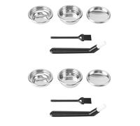 Wzxksoac 2Conjunto de Cesta de Filtro de 58Mm para Espresso Portafiltro Sin Fondo, para 9,la Marzocco,E61 Gemilai MáQuina de Café