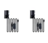 Wzxksoac 2X Acoplador de CC, Juego de Batería Ficticia LP-E6 para 5D2 5D3 5D4 6D 6D2 60D 7D 7D2 70D 80D 90D Adaptador de Corriente de Repuesto