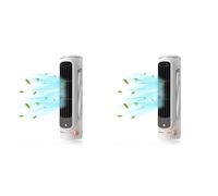 Wzxksoac 2X Aire Acondicionado Remoto AutomáTico PortáTil, Mini Acondicionador de Aire Personal USB con Ventilador EléCtrico de 3 Velocidades, Color