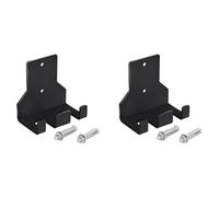 Wzxksoac 2X Almacenamiento de Barra Doble, Estante de Barra Colgante Vertical, Soporte de Barra Montado en la Pared para Gimnasios de Garaje Comerciales DoméSticos