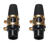 Wzxksoac 2X Alta Calidad Nueva Música Clásica Boquilla Alto SAX Negro para Saxofón Plástico Profesional Útil