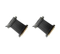 Wzxksoac 2X Cable de ExtensióN de Tarjeta GráFica PCI-e 4.0 16X de Velocidad, Placa Adaptadora, Puerto de ExpansióN, Cable de 180 Grados y 10CM