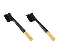 Wzxksoac 2X Cepillo de Café de Doble Cabeza, Máquina de Molinillo de Café Expreso, Cepillo de Limpieza, Herramienta para Quitar El Polvo del Teclado Matcha, Cepillo para Polvo de Café