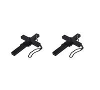 Wzxksoac 2X Collar Cadena con Cuentas de Metal Colgante de de Madera - Negro