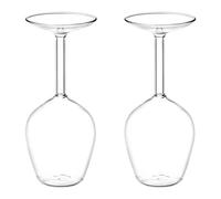 Wzxksoac 2X Copa de Vino de Tallo Al Revés Copas de Vino de Tallo Único y Originales Copas de Vino de Tallo Al Revés