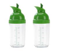 Wzxksoac 2X Dispensador de Aderezo para Ensaladas de FáCil Agarre, Recipiente una Prueba de Fugas, Botella, Mezclador de Salsas Universal con BáScula, Utensilio de Cocina B