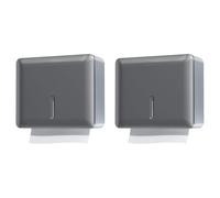 Wzxksoac 2X Dispensador de Toallas de Mano para Montaje en Pared BañO Comercial Soporte para Toallas de Mano de Papel Plegable MúLtiple