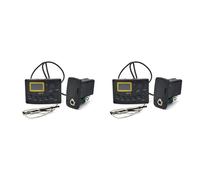 Wzxksoac 2X Ecualizador de 4 Bandas Eq -3 Preamplificador de Ecualizador de Bajo de Guitarra Acústica con Sintonizador Digital de Guitarra