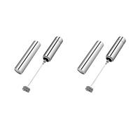 Wzxksoac 2X Eléctrico de Mano,Espumador de Café de Viaje Espumador de Café para Espuma de Leche,Mezclador de Espuma Latte/Cappuccino para Bebida,Chocolate Caliente