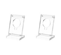 Wzxksoac 2X Expositor de Púas de Guitarra Acrílica, Soporte Transparente para Púas de Guitarra, Caballete de Exhibición para Púas de Guitarra Coleccionable para Monedas