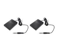 Wzxksoac 2X Interfaz de 3,5 mm Pedal de Sostenido Compacto Pedal único Universal para Teclado Electrónico de Piano Parte de Batería Plegable Electrónica
