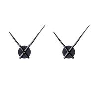 Wzxksoac 2X Manecillas de Reloj 3D, Agujas de Mecanismo de Movimiento de Reloj Grande para Bricolaje, Negro