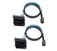 Wzxksoac 2X Mini SAS SFF-8643 Una 4X29Pin SFF-8482 Cable de Servidor de Disco Duro 3,33 Pies / 1M