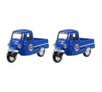 Wzxksoac 2X Modelo de Triciclo Vintage Adorno de Triciclo Modelo de Coche Triciclo Adorno de Coche Adornos de Coche de Escritorio Estatua-C