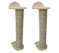 Wzxksoac 2X Montado En la Pared Tablero del Rasguño del Juguete de Sisal Marcos para Escalar Rascarse Gatos del Árbol de Protección Grind Garras Juguete Scratcher