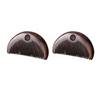 Wzxksoac 2X Peine para El Cuidado del Cabello Antiestático Hecho Una Mano de Madera Natural Tallado En Madera Sándalo Peines de Bolsillo Peine de Masaje