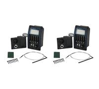 Wzxksoac 2X Prener LC5 de 5 Bandas Registro de Guitarra Acústica Preamplificador Sintonizador LCD Ecualizador Piezoeléctrico