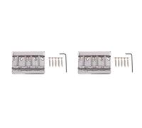 Wzxksoac 2X Puente Rígido de 4 Cuerdas para Chrome 201B-4 Badass