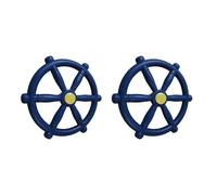 Wzxksoac 2X Volante para Juegos Infantiles, Juego de Columpios Accesorios de Volante Rueda de Pirata para Gimnasio de o Columpio Azul