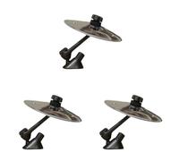 Wzxksoac 3 Platillos de Choque para Coche, Universales, con Puerto de Ventilación, con Clip, para Vehículos, Plateados.