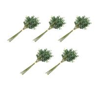 Wzxksoac 30 Unids Eucalipto Plástico Artificial Hojas Manojo para el Hogar Navidad Decoración de la Boda Pequeño Faux Follaje Falso Dinero Hoja Planta Verde