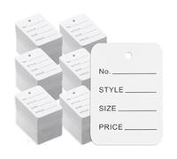 Wzxksoac 3000 Etiquetas de Precio, Etiquetas de Papel de 4,9 cm X 3,5 Cm, Etiquetas de de Ropa, Etiquetas para Hacer Etiquetas de Ropa