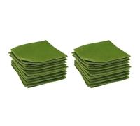 Wzxksoac 32 Paquete de Césped Artificial para Jardín, Césped Artificial Hada Realista Césped Artificial para Jardín DIY Césped En Miniatura Decoración Césped Ornamento Jardín, 6X6 Pulgadas