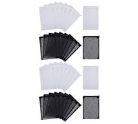 Wzxksoac 32 Piezas Bolsas de Filtro de para Acuario, Bolsas de para Filtro de Nailon con Cremallera