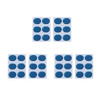 Wzxksoac 36 Unids/Set de Pegatinas de Silenciador de Kit de Batería Pegatina de Gel de Sílice Amortiguadores de Tambor Almohadillas de Gel Silenciador de Tambor Silenciador Azul