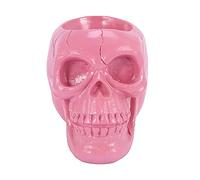 Wzxksoac 3D CráNeo Estatua CráNeo Cabeza Joyería Papelería Titular Maquillaje Almacenamiento Contenedor Maceta Caja de Joyería Oficina DecoracióN del Hogar