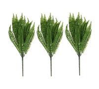 Wzxksoac 3X 7 Ramas Verde Planta Artificial Floral Persa Hoja Oficina Hogar JardíN