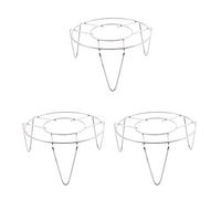 Wzxksoac 3X Acero Inoxidable Vapor Rack Stand Cocina Cocina 3 Pulgadas de Alto