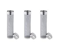 Wzxksoac 3X Filtro de Tolva para Cerveza, Cartucho de Filtro de Lúpulo de Acero Inoxidable de de 300 Micrómetros, Lúpulo Casero Filtro de Preparación de Cerveza Y Tetera