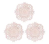 Wzxksoac 3X Lotes de Madera Tallada Apliques de Revestimiento de Flores Sin Pintar Armarios Tipo de Decoración de la Puerta: 15 cm Tipo A
