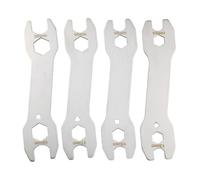 Wzxksoac 4 Llaves para Buje de Bicicleta, Herramientas de Reparación de Bicicletas, Llave Cónica para Buje de Bicicleta de 13/14/15/16/17/18/19/20 mm.