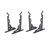 Wzxksoac 4 Paquetes de Colgadores de Plantas de Hierro Fundido, Macetas Colgantes, Gancho de Pared con Tornillos, Soportes de Pared de Metal Vintage, Soportes de Pared