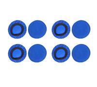 Wzxksoac 4 Pares de Fundas Elásticas para Auriculares de 10 cm, Lavables y Elásticas, Color Azul.