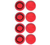 Wzxksoac 4 Pares de Fundas Elásticas para Auriculares de 8 cm, Lavables y Elásticas, Color Rojo.