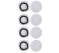Wzxksoac 4 Pares de Fundas Elásticas para Auriculares de 8 cm, Lavables y Elásticas, para Uso Sanitario, Color Gris.