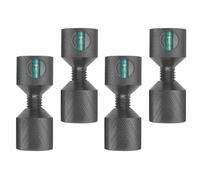 Wzxksoac 4 Pasadores de Alineación de de Aluminio de 1-1/8 Pulgadas con Dos Orificios, Pasadores de Posicionamiento de Gradiente de Dos Orificios para Alinear Tuberías.
