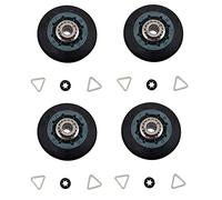 Wzxksoac 4 Pieza Adecuada para Rueda de Tambor de Secador W10314173 Adecuada para W10314173 8536973 8536974 AP6019303 PS11752609