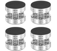 Wzxksoac 4 Piezas Amortiguadores Alta Fidelidad con Punta Amortiguación Aluminio para Plataforma Aislamiento, Almohadillas Amortiguación para Amplificadores Audio, Altavoces y Tocadiscos.