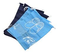 Wzxksoac 4 Piezas Bolsas De Zapatos a Prueba De Polvo Cordón con Bolsas De Almacenamiento De Zapatos De Viaje De Ventana Transparente