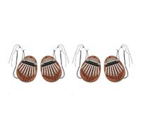 Wzxksoac 4 Piezas de Piano de Pulgar Kalimba 8 Teclas Mini Piano de Pulgar Piano de Dedo Mini Kalimba Piano de Dedo para Chico Accesorio de Instrumento para Adultos