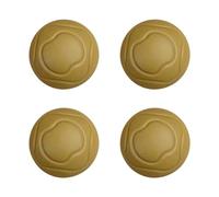Wzxksoac 4 Piezas Moon Silla Cubierta para Pies Protectores para Pies de Silla para Exteriores Almohadilla de Goma Estabilizadora para Pies Parte de Camping Caqui